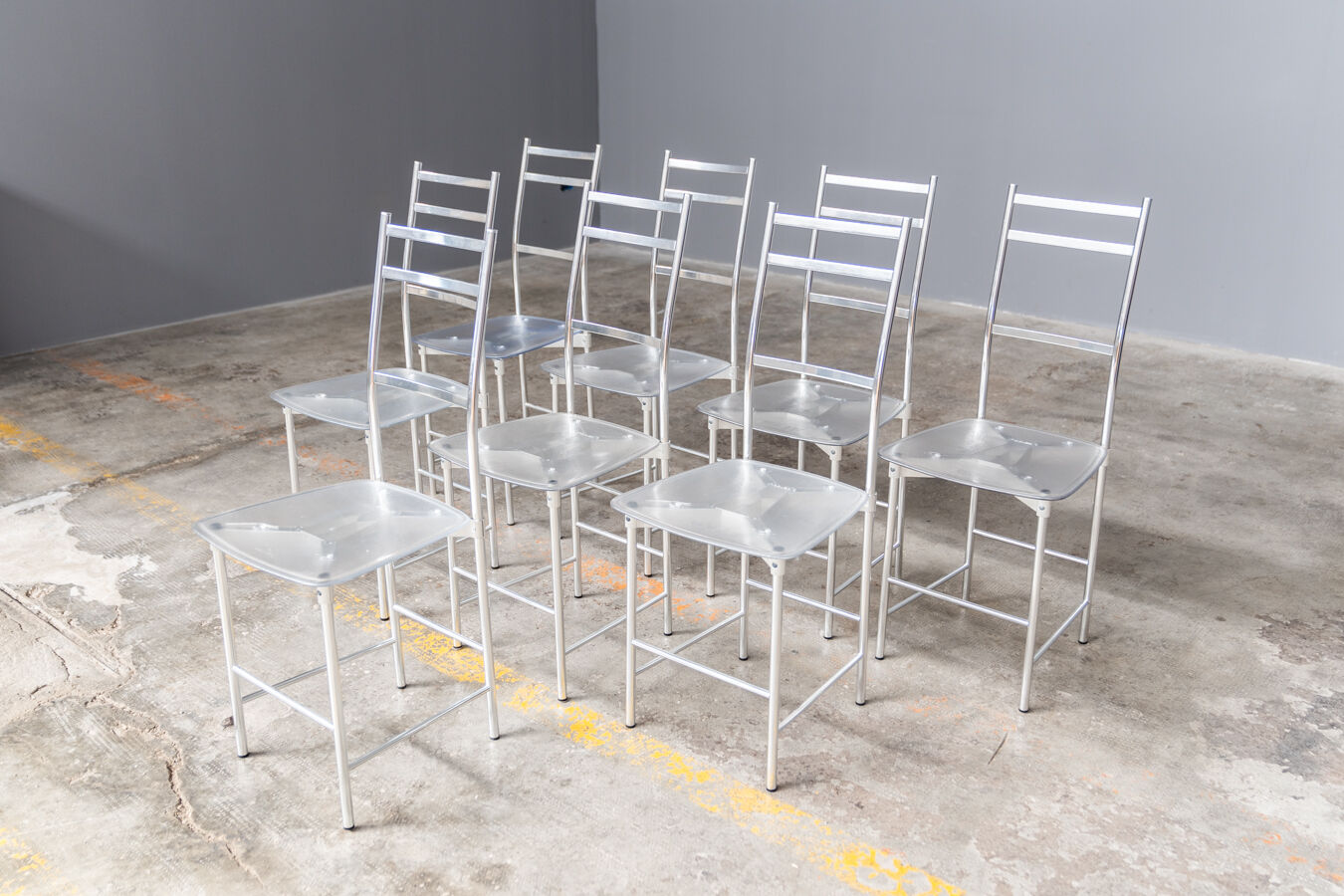 Dining Chairs by Opera Design for Ycami Italia, 1980s, Set of 6