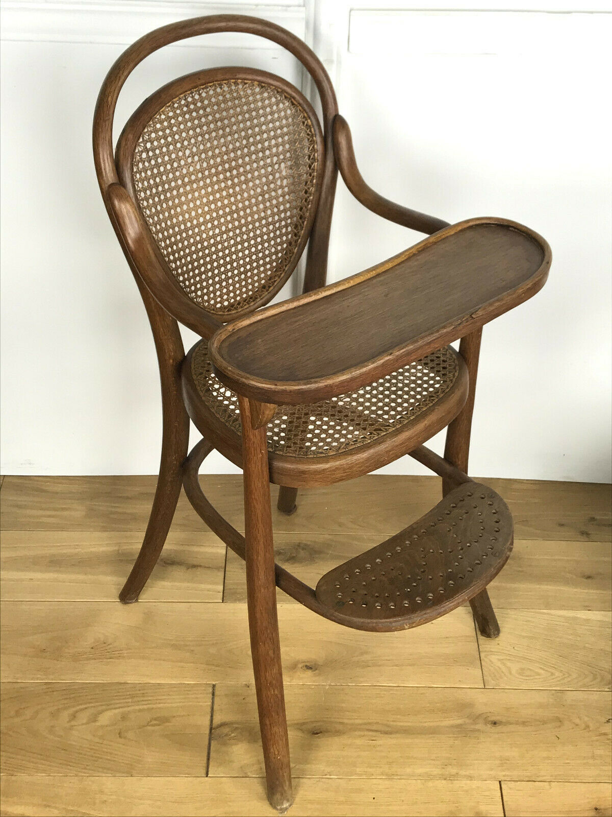 Thonet stamped high child chair