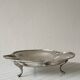 Antique silver plate on cabriole legs