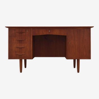 Bureau en teck, design danois, années 1970, Danemark