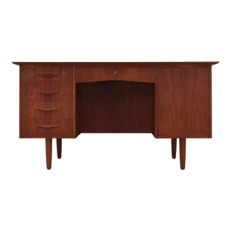 Bureau en teck, design danois, années 1970, Danemark