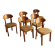 Vintage Danish solid teak dining room chairs Juul Kristensen set of 6