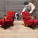 Pair of H 410 armchairs by Jindřich Halabala for Up Zavody