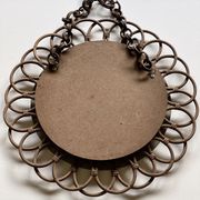 Miroir vintage en rotin 54cm
