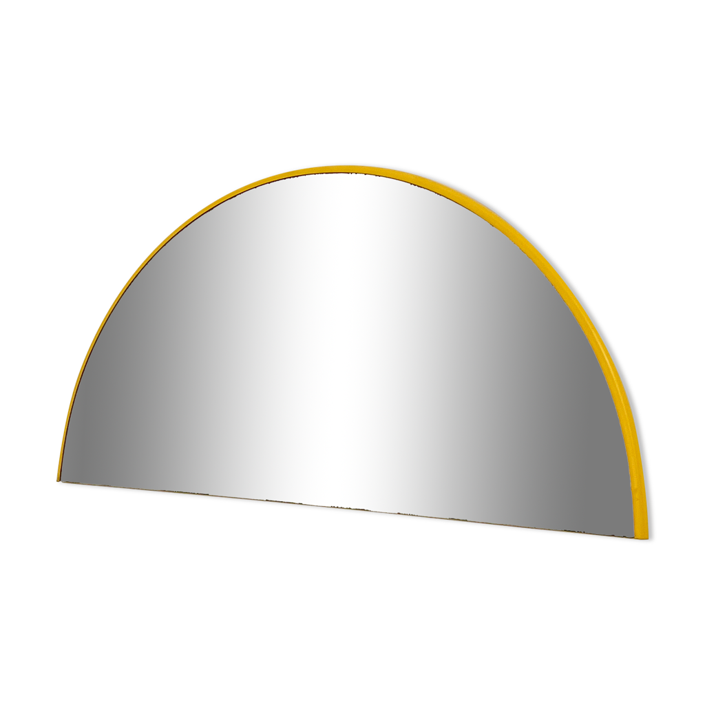 Miroir jaune demicercle, 1970s Selency — free download
