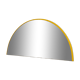 Miroir jaune demi-cercle, 1970s
