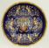 Melonniere faience Gien Renaissance decor blue background