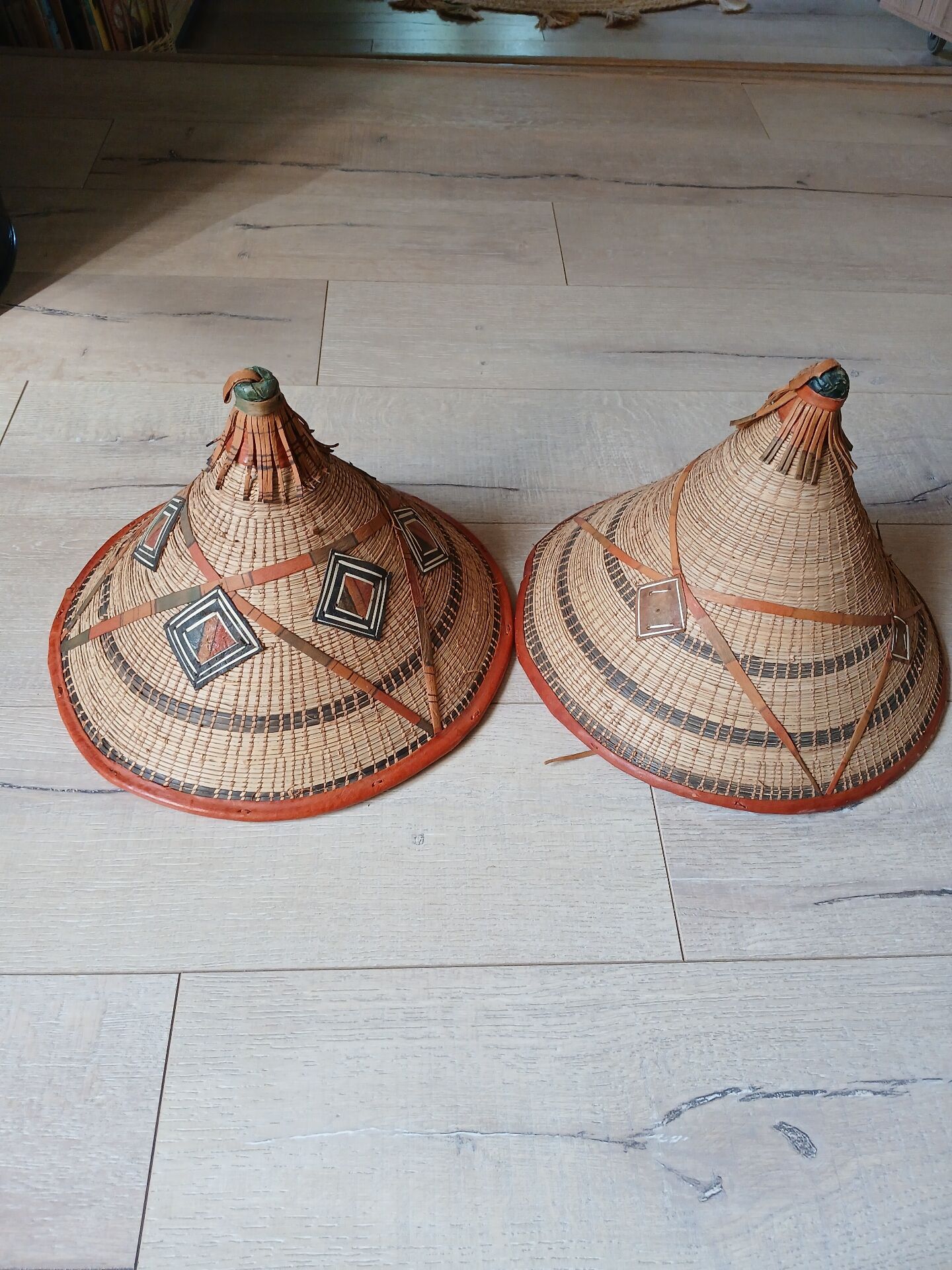2 ancient African hats