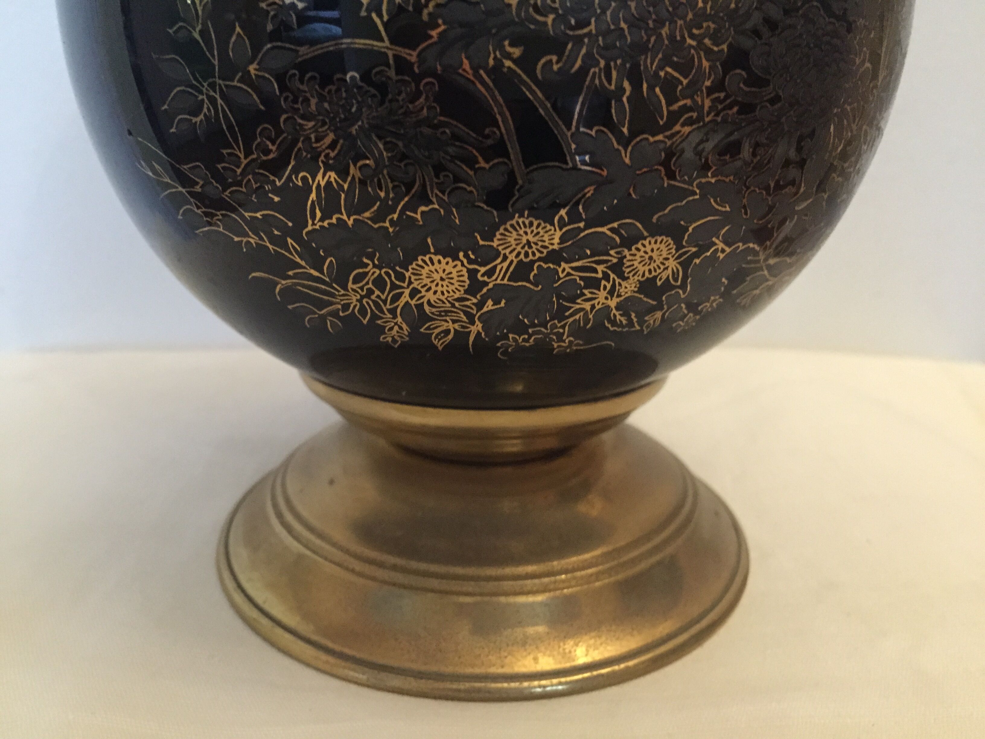 Vase ceramic and copper