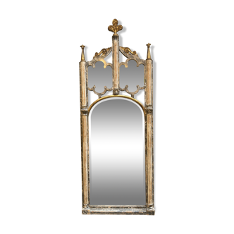 Grand miroir néogothique
