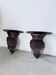 Pair of carved Italian wall consoles