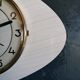 Vintage clock, "White and grey Formica" wall clock