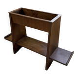 Jardinière années 50 palissandre constructiviste