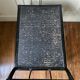 Black service in wood and rattan 70s