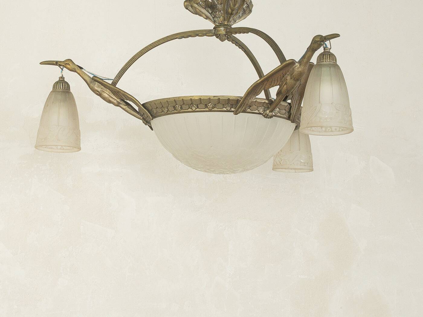 Lumière de plafond Art Déco des années 1920