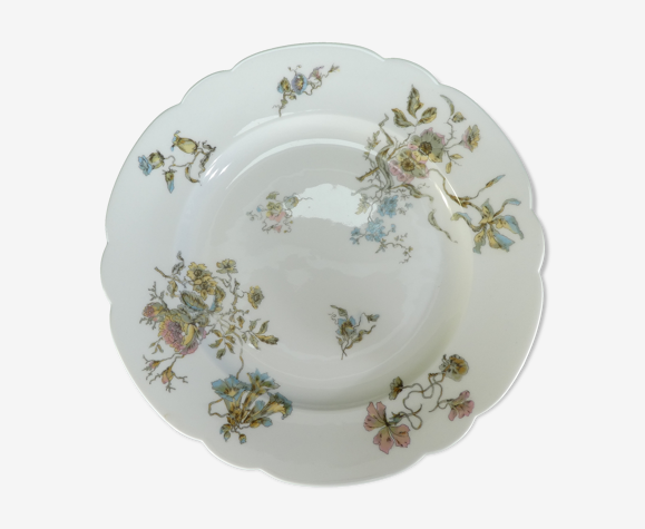 Plat rond en porcelaine de Limoges pour e.Bourgeois Paris nº2