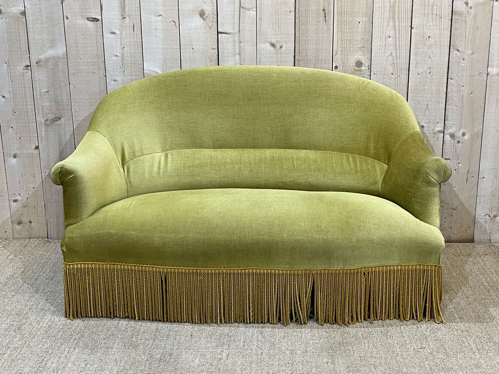 1950s velvet toad sofa