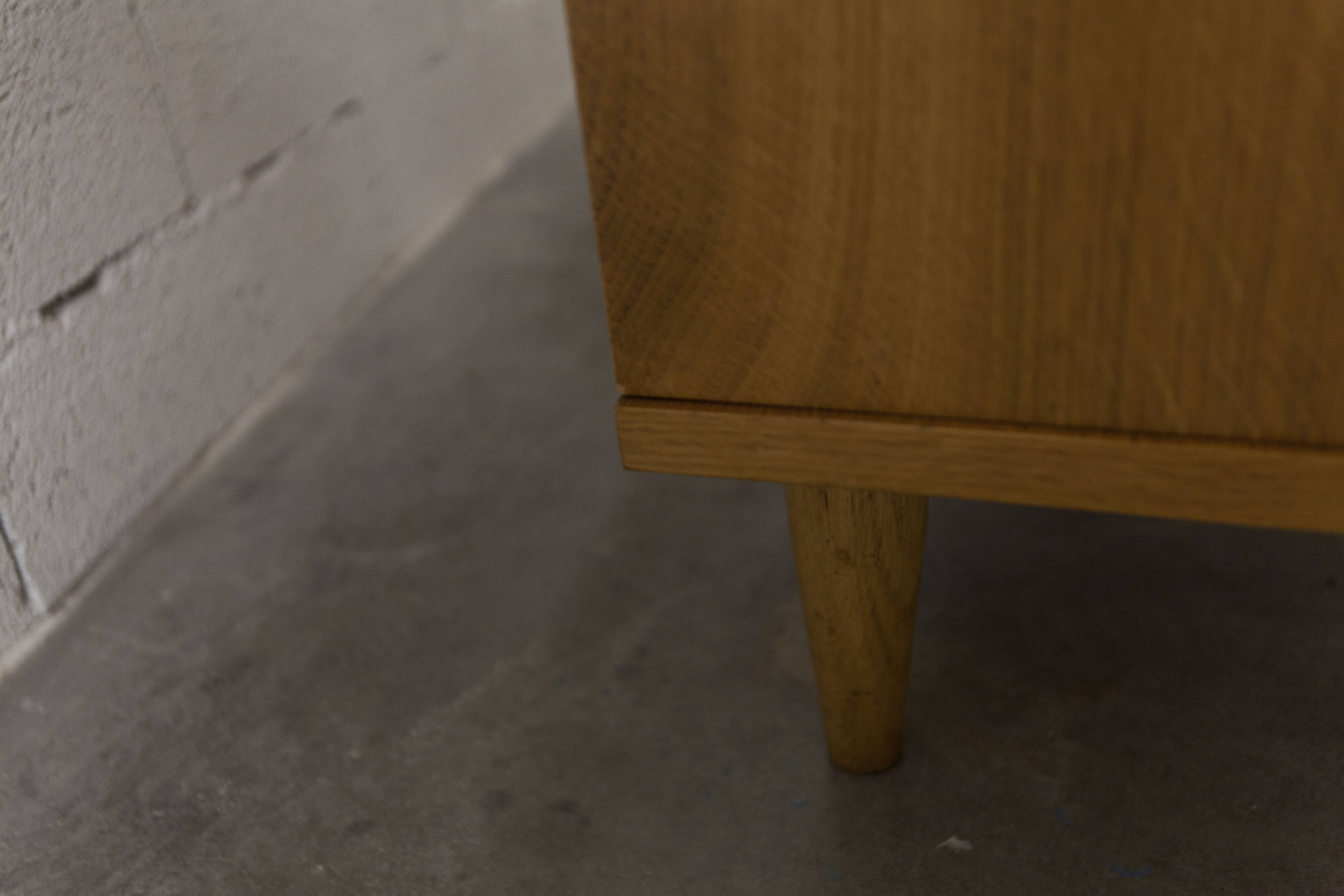 Scandinavian 3-door wardrobe in blond teak
