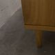 Scandinavian 3-door wardrobe in blond teak