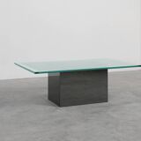 Italian Mirror and Glass Coffee Table by Nanda Vigo for Acerbis, 1971
