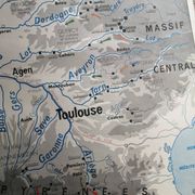 Old MDI school map: France “Industrial crops and forests”