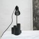 Vintage black desk lamp with pencil holder