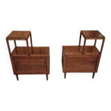 2 bedside tables from the 1950s