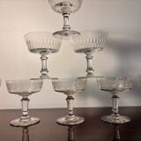 Baccarat and Meisenthal cut glasses 8p.