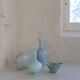 Mid-century modern set of 4 ceramic vases by Rörstrand, Gunnar Nylund, Sweden, 1950s.