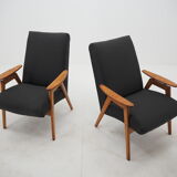 Pair of midcentury armchairs Czechoslovakia 1960s
