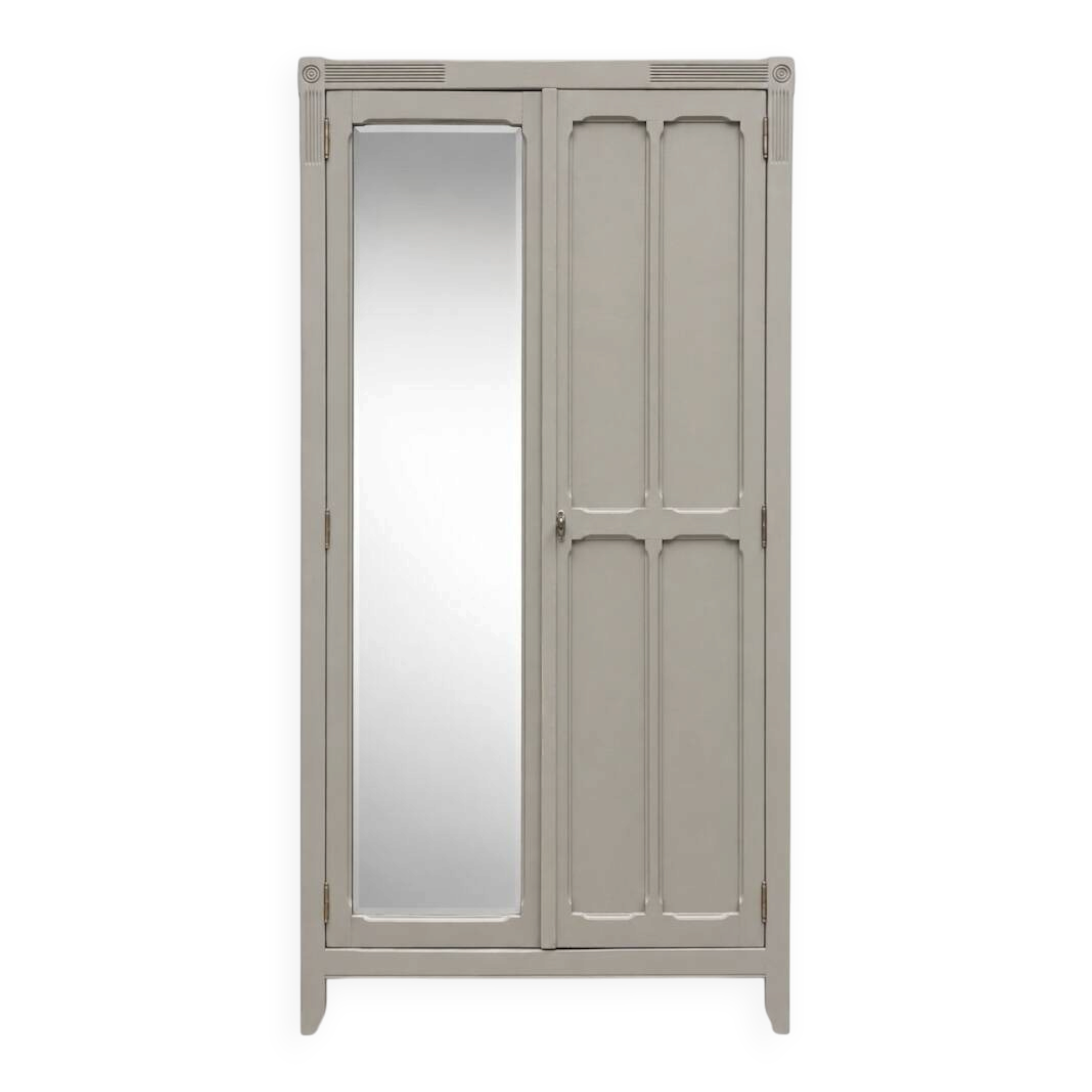 Armoire parisienne art déco rénovée miroir biseauté