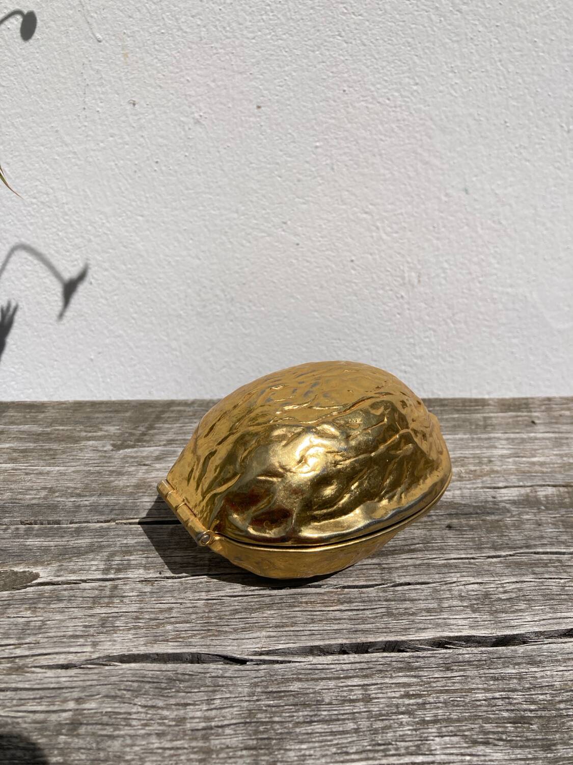 Golden metal nutcracker