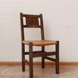 Set of six french mid-century dining chairs