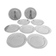 Set of 9 dishes transparent dishes