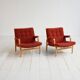 Pair of “Ingrid” armchairs by Bruno Mathsson for Dux, 1960s