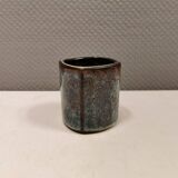 Vase in several shades of blue, from Danish stogo art pottery