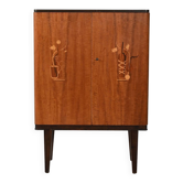 Cabinet de bar scandinave des années 1940 avec incrustations