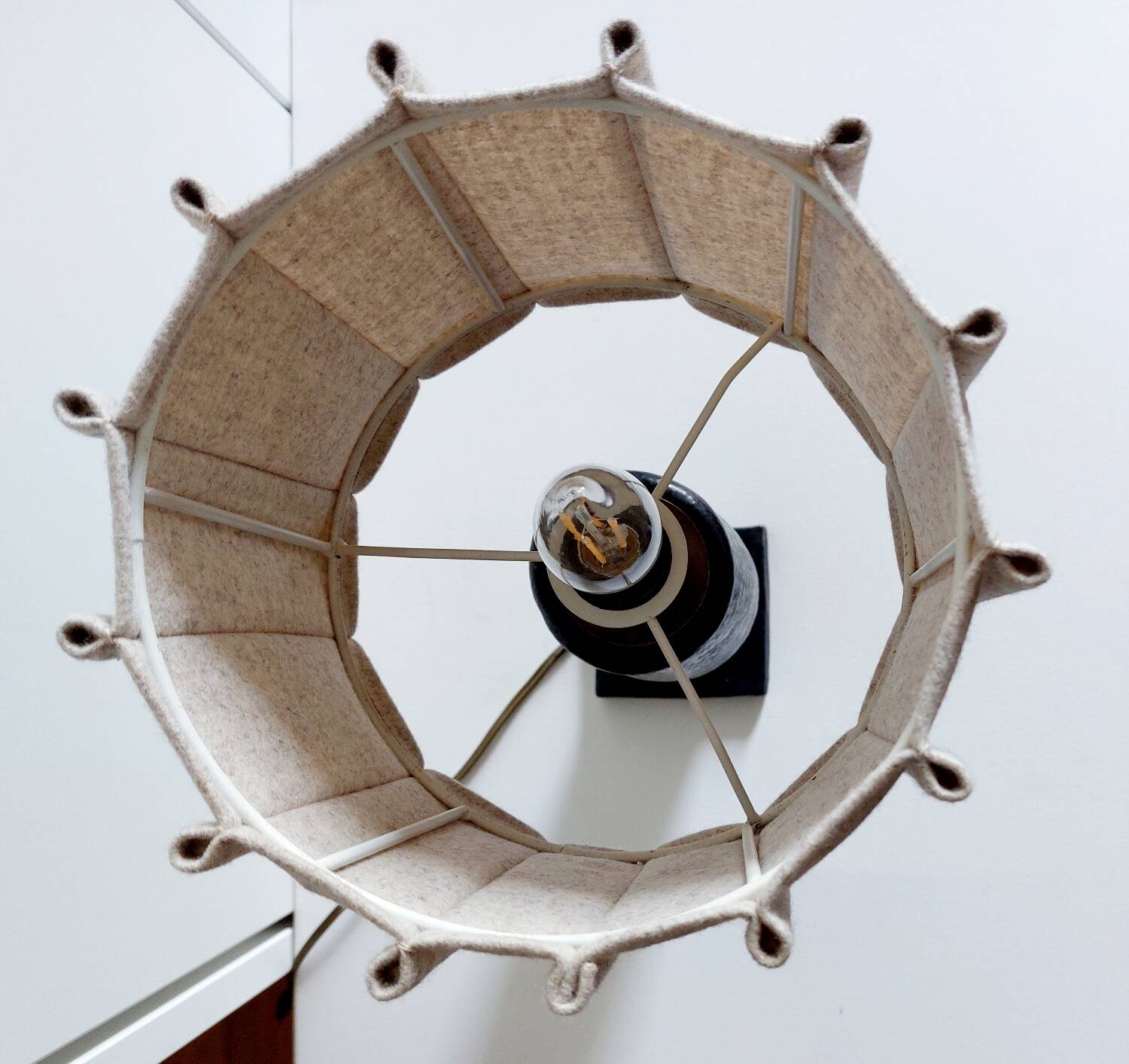 Vintage terracotta lamp