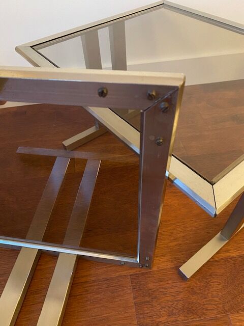 Stainless steel nesting tables