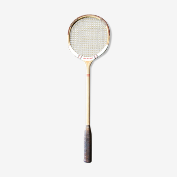 Old wooden squash racket