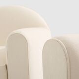 Jacques Adnet pair of modernist club armchairs in rosewood 1931