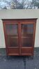 Antique glass-fronted Louis XVI library