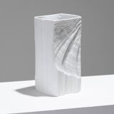 Vase en porcelaine texturée, 1980s