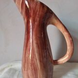 Earthenware decanter in false wood