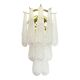 Clear “Conchiglie” Murano Glass Gold Wall Sconce by Simoeng