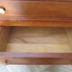 Art Deco chest of drawers in dark wood with 3 drawers, 1950s