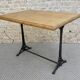 bistro table with cast iron legs signed Lelong, early 20th century