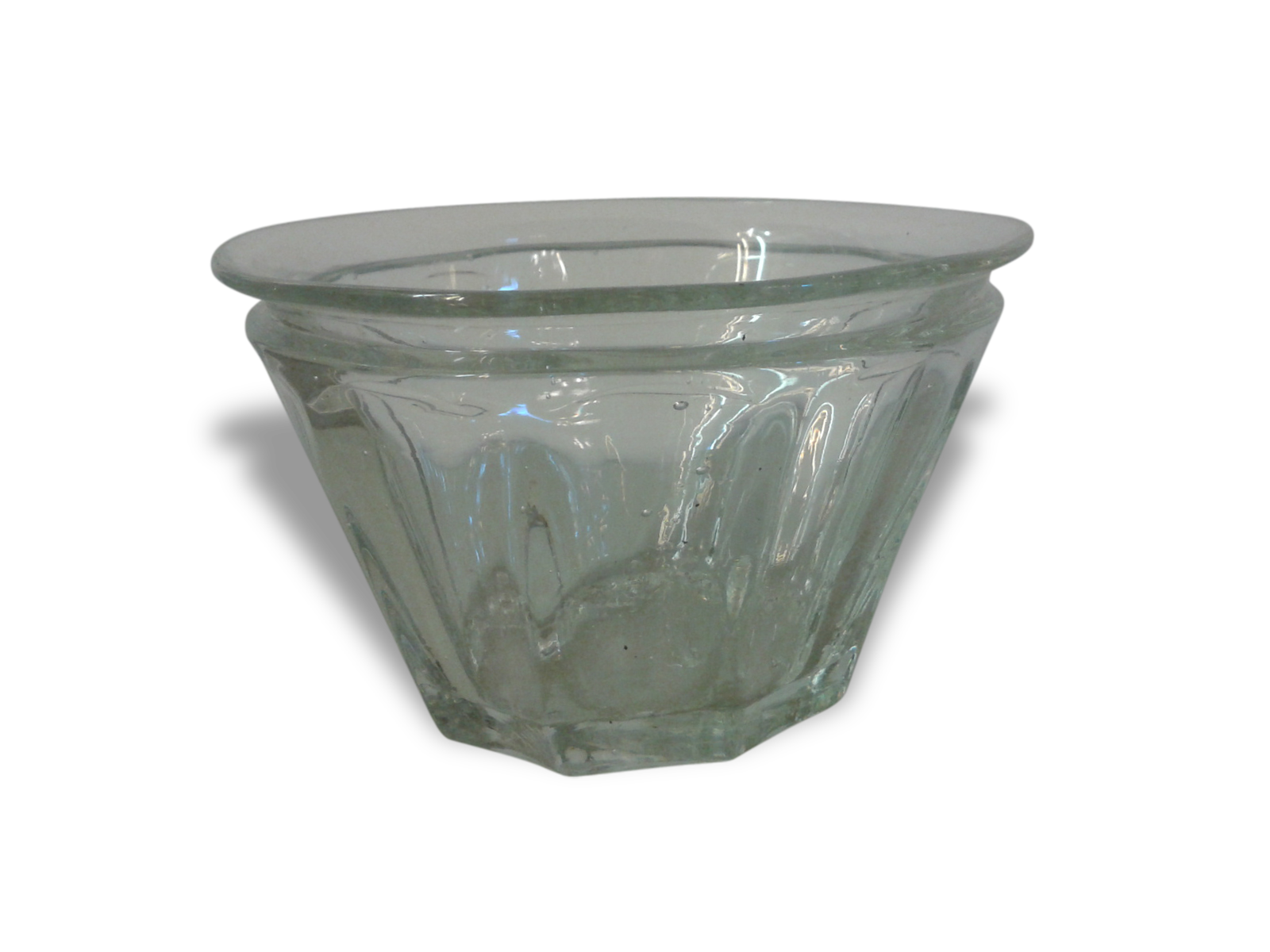 Petite verrine à confiture ancienne, conique