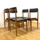 Set of four rare mid-century dining chairs, Denmark, 1970s