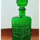 Midcentury Green Empoli Bottle with stopper